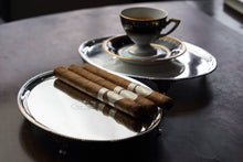 Load image into Gallery viewer, Antique Georgian Solid Sterling Silver Salver Pair in Neoclassical Design - London 1781