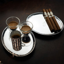 Load image into Gallery viewer, Antique Georgian Solid Sterling Silver Salver Pair in Neoclassical Design - London 1781