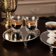 Load image into Gallery viewer, Antique Georgian Solid Sterling Silver Salver Pair in Neoclassical Design - London 1781