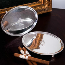 Load image into Gallery viewer, Antique Georgian Solid Sterling Silver Salver Pair in Neoclassical Design - London 1781