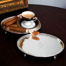 Load image into Gallery viewer, Antique Georgian Solid Sterling Silver Salver Pair in Neoclassical Design - London 1781