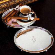 Load image into Gallery viewer, Antique Georgian Solid Sterling Silver Salver Pair in Neoclassical Design - London 1781
