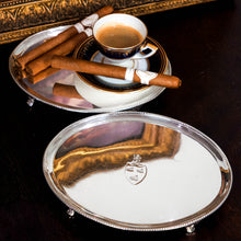 Load image into Gallery viewer, Antique Georgian Solid Sterling Silver Salver Pair in Neoclassical Design - London 1781