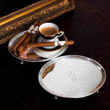 Load image into Gallery viewer, Antique Georgian Solid Sterling Silver Salver Pair in Neoclassical Design - London 1781