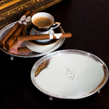 Load image into Gallery viewer, Antique Georgian Solid Sterling Silver Salver Pair in Neoclassical Design - London 1781