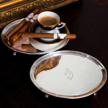 Load image into Gallery viewer, Antique Georgian Solid Sterling Silver Salver Pair in Neoclassical Design - London 1781