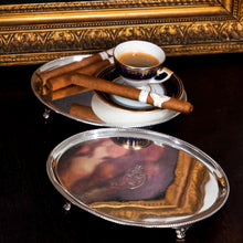 Load image into Gallery viewer, Antique Georgian Solid Sterling Silver Salver Pair in Neoclassical Design - London 1781