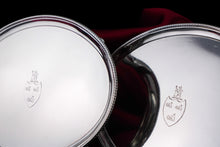 Load image into Gallery viewer, Antique Georgian Solid Sterling Silver Salver Pair in Neoclassical Design - London 1781