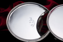 Load image into Gallery viewer, Antique Georgian Solid Sterling Silver Salver Pair in Neoclassical Design - London 1781