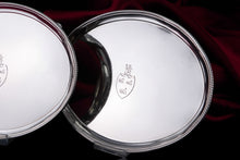 Load image into Gallery viewer, Antique Georgian Solid Sterling Silver Salver Pair in Neoclassical Design - London 1781