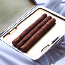 Load image into Gallery viewer, Art Deco Sterling Silver Cigarette Case with Green Enamel Guilloche Sunburst Ray - Joseph Gloster 1936