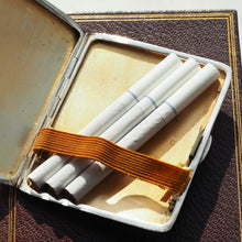 Load image into Gallery viewer, Sterling Silver Cigarette Case with Green Sunburst Enamel Guilloche - Joseph Gloster 1933