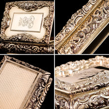 Load image into Gallery viewer, Antique Silver Gilt Table Snuff Box - Yapp & Woodward 1847