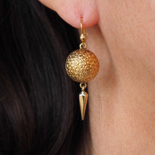 Load image into Gallery viewer, Majestic Pair of Antique Victorian 18ct Gold Earrings Etruscan Style - c.1880