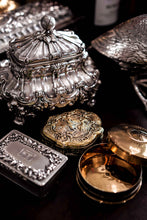 Load image into Gallery viewer, Antique Solid Silver Gilt Table Snuff Box, Rococo Motif and Meleager Boar Head Scene - 18th c.