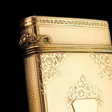 Load image into Gallery viewer, A Majestic & Heavy Antique Victorian Sterling Silver Gilt Cigar/Cheroot Case - London 1850