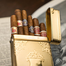 Load image into Gallery viewer, A Majestic & Heavy Antique Victorian Sterling Silver Gilt Cigar/Cheroot Case - London 1850