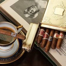 Load image into Gallery viewer, A Majestic & Heavy Antique Victorian Sterling Silver Gilt Cigar/Cheroot Case - London 1850