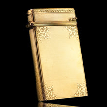 Load image into Gallery viewer, A Majestic & Heavy Antique Victorian Sterling Silver Gilt Cigar/Cheroot Case - London 1850
