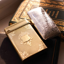 Load image into Gallery viewer, A Majestic & Heavy Antique Victorian Sterling Silver Gilt Cigar/Cheroot Case - London 1850