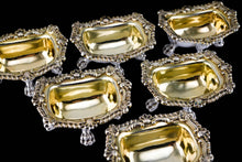 Load image into Gallery viewer, Magnificent Antique Georgian Solid Silver Salt Cellars Set of 6 Regency Design - S & C Younge & Co 1814/16