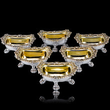 Load image into Gallery viewer, Magnificent Antique Georgian Solid Silver Salt Cellars Set of 6 Regency Design - S & C Younge & Co 1814/16
