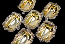 Load image into Gallery viewer, Magnificent Antique Georgian Solid Silver Salt Cellars Set of 6 Regency Design - S & C Younge & Co 1814/16