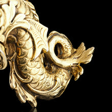 Load image into Gallery viewer, Sterling Silver Gilt Salt and Pepper Shakers in the form of Fish/Dolphin