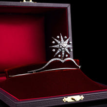 Load image into Gallery viewer, Spectacular Antique Victorian Diamond Tiara with Diamond Star - c.1890