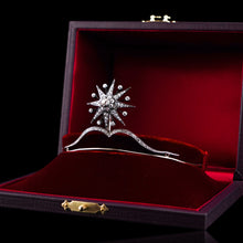 Load image into Gallery viewer, Spectacular Antique Victorian Diamond Tiara with Diamond Star - c.1890