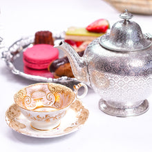 Load image into Gallery viewer, Antique Victorian Solid Silver Teapot with Rare Dotted Pattern - Barnards 1863