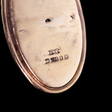 Load image into Gallery viewer, Vintage 9ct Gold Blue/Green Ammolite Pendant & Chain Necklace