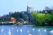 Load image into Gallery viewer, Antique Solid Sterling Silver 'Castle Top' Dish/Pin Tray, Windsor Castle - Taylor & Perry 1843