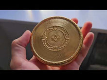 Load and play video in Gallery viewer, Antique French Large Solid Silver Gilt Circular Snuff Box/Tobacco Box - French 19th c.