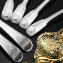 Load image into Gallery viewer, Antique Georgian Solid Silver Gilt Tea Caddy / Sugar Caster, Baronet Coat of Arms (Heathcote) - Samuel Taylor 1753