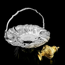 Load image into Gallery viewer, Antique Georgian Solid Silver Gilt Tea Caddy / Sugar Caster, Baronet Coat of Arms (Heathcote) - Samuel Taylor 1753