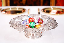 Load image into Gallery viewer, A Rare Antique Georgian Solid Silver Tazza Bowl with Cast Harvest Decorations - Charles Reily & George Storer 1835