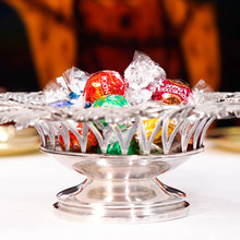 Load image into Gallery viewer, A Rare Antique Georgian Solid Silver Tazza Bowl with Cast Harvest Decorations - Charles Reily & George Storer 1835