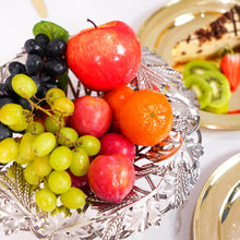 Load image into Gallery viewer, A Rare Antique Georgian Solid Silver Tazza Bowl with Cast Harvest Decorations - Charles Reily & George Storer 1835