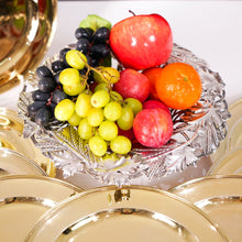 Load image into Gallery viewer, A Rare Antique Georgian Solid Silver Tazza Bowl with Cast Harvest Decorations - Charles Reily & George Storer 1835