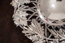 Load image into Gallery viewer, A Rare Antique Georgian Solid Silver Tazza Bowl with Cast Harvest Decorations - Charles Reily & George Storer 1835