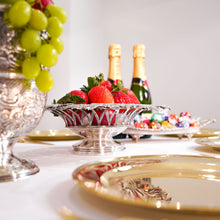 Load image into Gallery viewer, A Rare Antique Georgian Solid Silver Tazza Bowl with Cast Harvest Decorations - Charles Reily & George Storer 1835