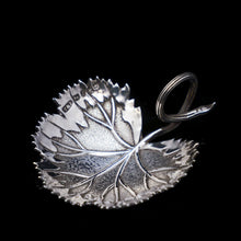 Load image into Gallery viewer, A Georgian Solid Silver Tea Caddy Spoon in Grape Leaf Form - Taylor & Perry 1834 - Artisan Antiques