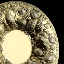 Load image into Gallery viewer, A Magnificent Georgian Pair of Solid Silver Gilt Charger/Platter Dishes (1kg+) - George Burrows 1824