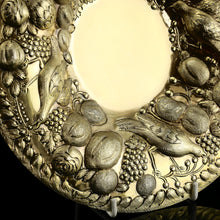 Load image into Gallery viewer, A Magnificent Georgian Pair of Solid Silver Gilt Charger/Platter Dishes (1kg+) - George Burrows 1824