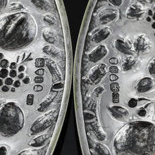 Load image into Gallery viewer, A Magnificent Georgian Pair of Solid Silver Gilt Charger/Platter Dishes (1kg+) - George Burrows 1824