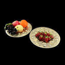 Load image into Gallery viewer, A Magnificent Georgian Pair of Solid Silver Gilt Charger/Platter Dishes (1kg+) - George Burrows 1824