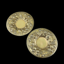 Load image into Gallery viewer, A Magnificent Georgian Pair of Solid Silver Gilt Charger/Platter Dishes (1kg+) - George Burrows 1824