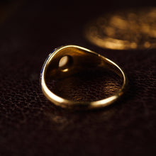 Load image into Gallery viewer, A Fabulous Antique Victorian 18K Gold Enamel & Pearl Ring with Scrolled Decorations - c.1880