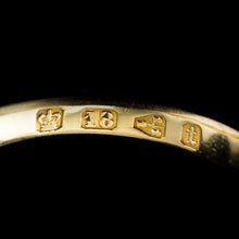 Load image into Gallery viewer, Antique Victorian 18K Gold Sapphire & Diamond Ring - Chester 1882